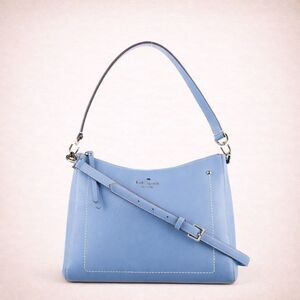 Kate Spade Light Blue Leather Convertible Crossbody Shoulder Bag